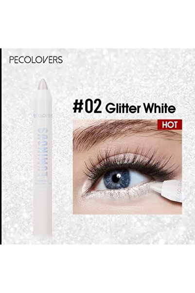 COLORX ✨ Işıltılı Beyaz Göz Kalemi – Glitter White Highlighter Pencil