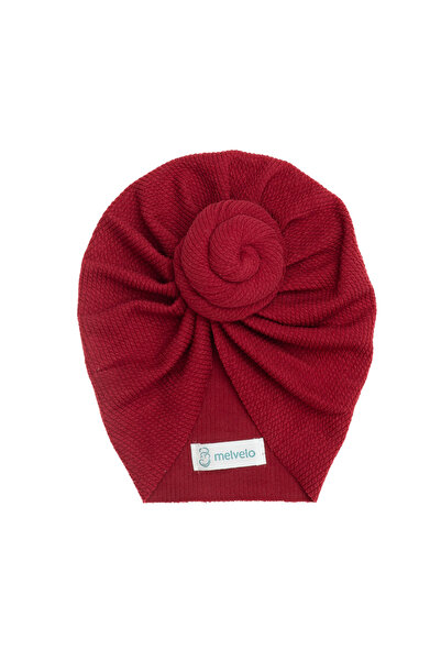 melvelo Baby turban Donut, cotton, Melvelo, Rope - Ruby 0-2 years