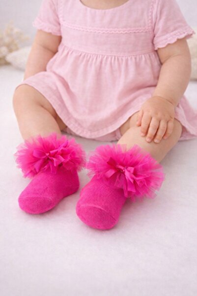 Miniminiksdesing Tüllü Çorap Kız Bebek- Çocuk Soket Çorapı 0-24 Ay