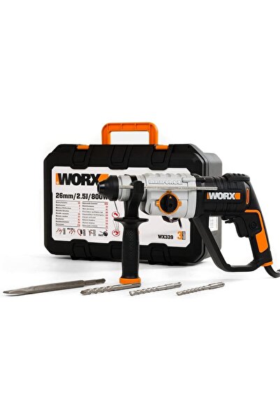 Genel Markalar WX339 800Watt 2.5J Profesyonel SDS-Plus Kırıcı/Delici + 4 Adet Uç