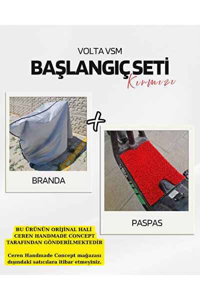 Volta Vsm Uyumlu Başlangıç Seti İnce Branda ve Kırmızı Kıvırcık Paspas, Vsm B...