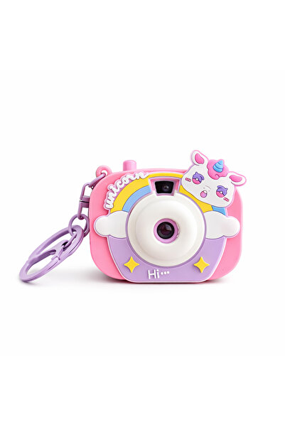 Brumoon Unicorn Mor Projeksiyon Yansıtmalı Kamera Anahtarlık