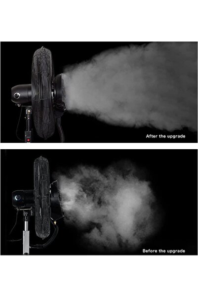 wtrtr مروحة مائية جدارية مقاس 26 بوصة، مروحة رذاذ خارجية سعة 10 لتر، مرطب هوا...