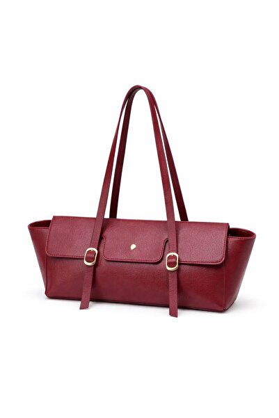 ÇANTAM GELSİN Women's Padded Shoulder Bag with Buckle Accessories Bag Si Size...