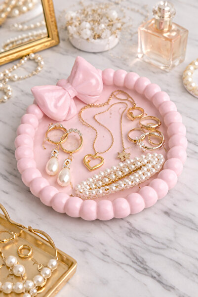 StudioAslanDesign Sedefli Fiyonklu Kahve Sunumluğu & Takı Kasesi – Dekoratif ...