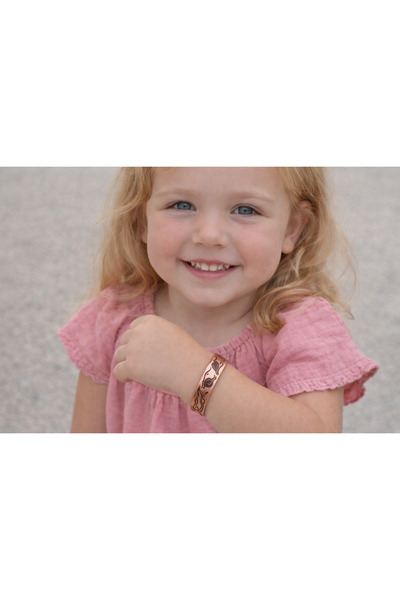 Neefy Pure Copper Elegance for Little Hearts Pure Copper Girls' Special Tulip...