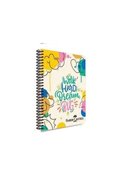 Besay Toys Pp Kapak Graffiti Spiral Notebook 80 Yp Checked 5075 000428-Work Hard