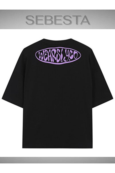 Sebesta Fashion قم بارتداء تي شيرت مطبوع بريميوم كبير الحجم