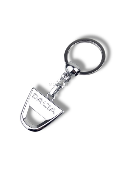 MOZOKO High Quality Dacia Logo Metal Vehicle Keychain , Bidirectional Logo, G...