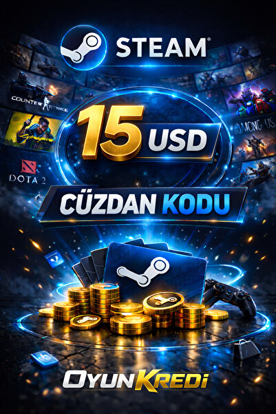 Steam 15 USD Cüzdan Kodu