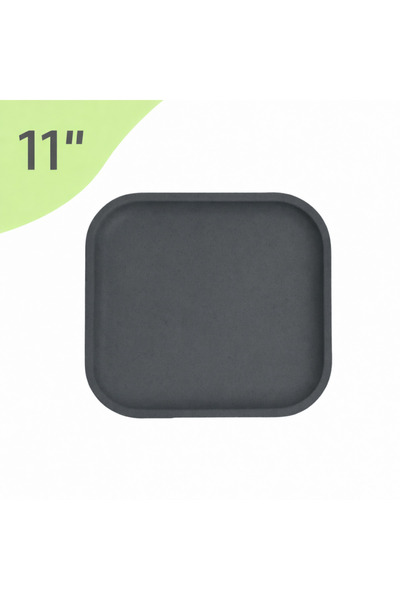 REuse Reusable Square Plate 11 inch | 1 piece | Made from coffee husks | Char...