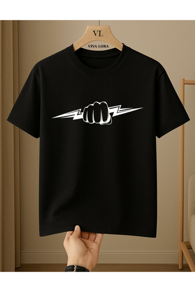 VİVA LORA 100% Cotton Lu Printed Unisex T-Shirt