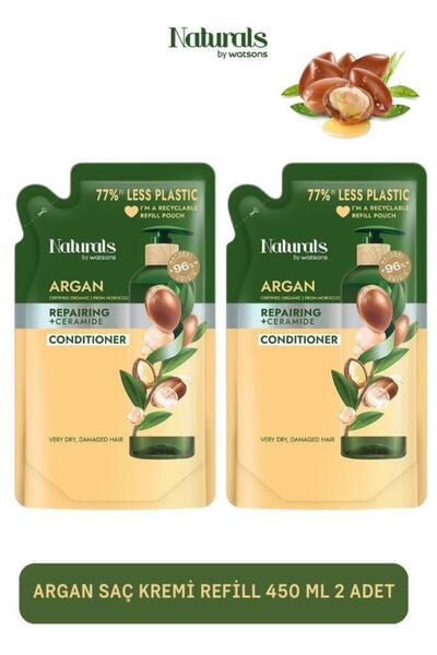 Naturals By Watsons Argan Saç Kremi Refill 450 ml 2 Adet