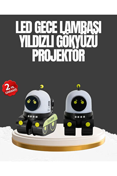 Epilons Çocuk Odası İçin Müzikli Ve Işıklı Robot Projektör