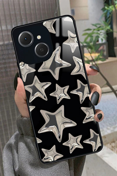 TECNO Spark 40C Uyumlu Yıldız Tasarımlı Glossy Premium Kılıf