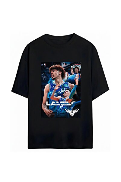 SVART WEAR LaMelo Ball majica sa printom, unisex, oversize, 100% pamuk