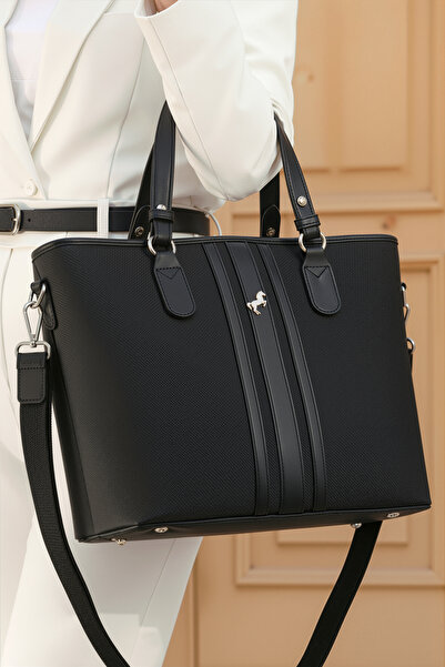 POLO BAG Women's 4-Compartment Striped Long Strap Polo Hand & Shoulder Bag (3...