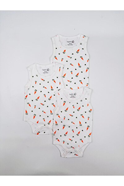 EFU BABY 3-Pack 100% Cotton Pcs Carrot Patterned Corded Fabric Unisex Baby At...