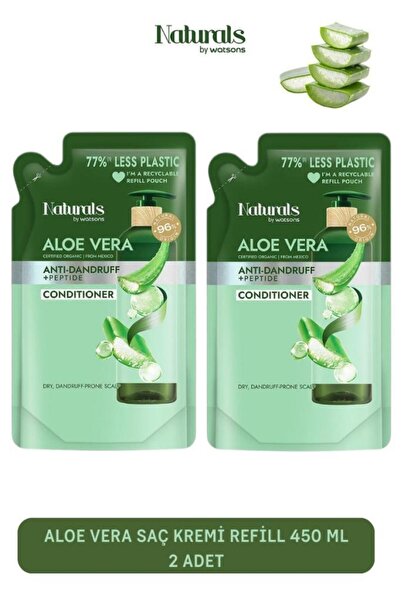 Naturals By Watsons Aloe Vera Saç Kremi Refill 450 ml 2 Adet