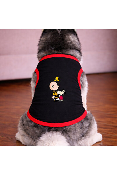 petite pati Black Snop 2 Dog Tshirt Dog Outfit (100% Cotton Combed Cotton) Sm...