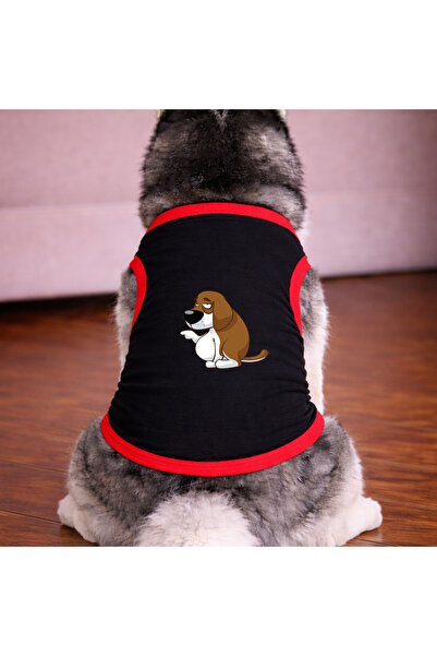petite pati تيشيرت أسود للكلاب من نوع تيمبل دوج (100% قطن ممشط قطن%) للسلالات...