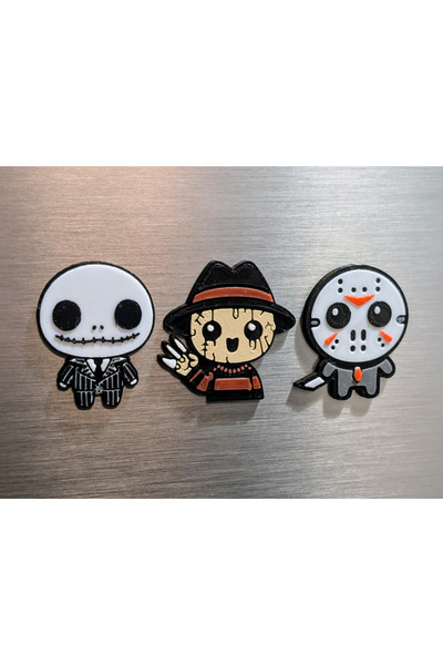 ADA 3D Friday The 13th Jason Freddy Krueger Jack Skellington Korku Filmi Buzd...