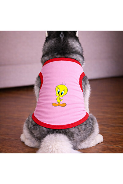 petite pati تي شيرت وردي اللون للكلاب من نوع كاناري (100% قطن ممشط) للسلالات ...