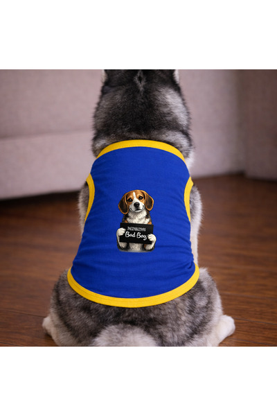 petite pati Mavi Wanted Beagle Dog Tshirt Dog Outfit (100% Cotton Combed Cott...