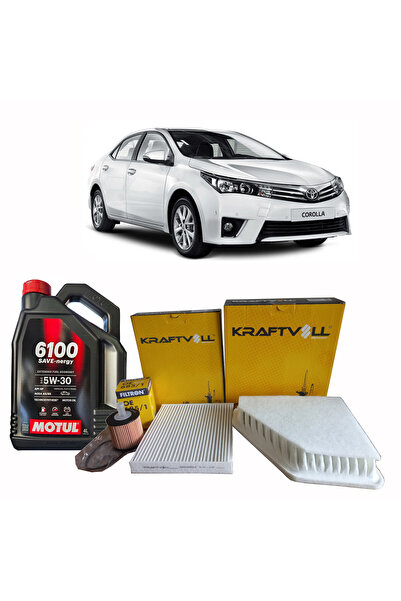 Kraftvoll 2013-2018 TOYOTA COROLLA 1.4 D-4D DİZEL MOTORLAR İÇİN YAĞ BAKIM SET...