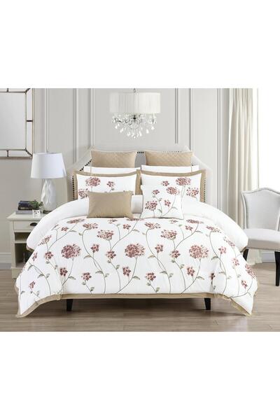 Ghaiboba Royal Embroidered Bedspread Set, 10 Pieces, Coma Style - Model 26