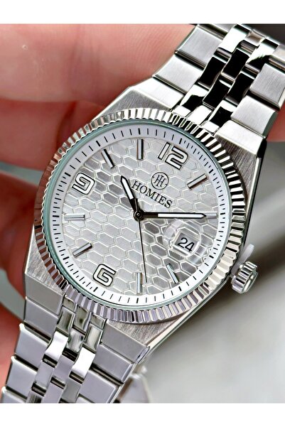 Homies Silver Color Classic Stylish Design Fashionable Men's Wristwatch with ...