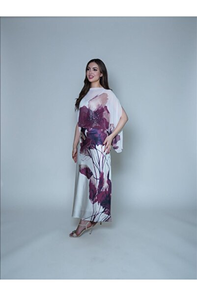 gmax Women's chiffon dress with a floral print