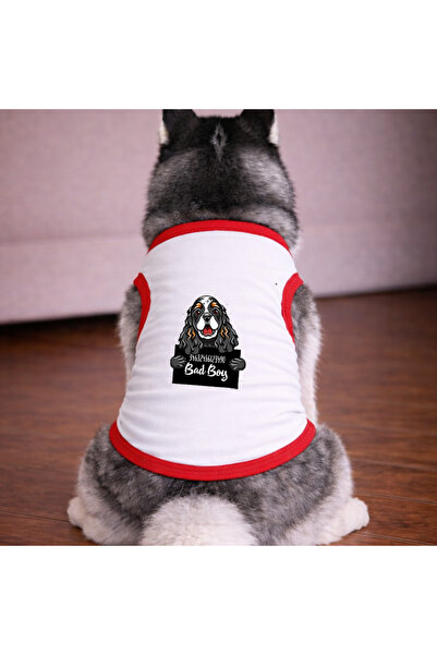 petite pati White Wanted King Dog Tshirt Dog Apparel (100% Cotton Combed Cott...