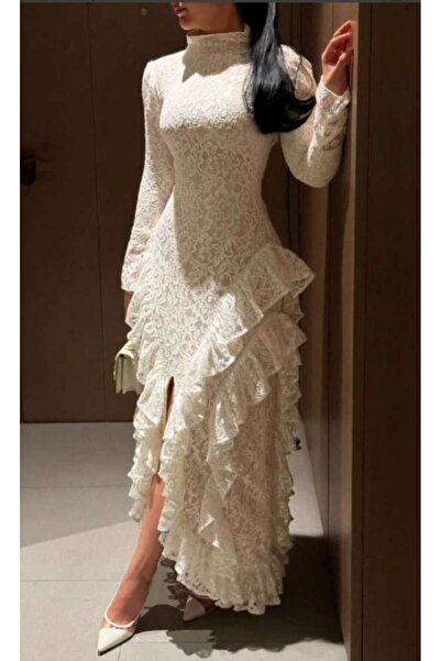 leon فستان سهره أنيق دانتيل