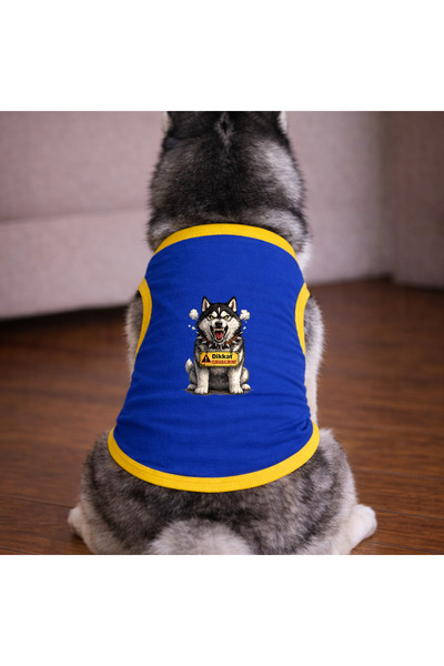 petite pati Blue Bite-Resistant Dog T-Shirt Dog Clothing (100% Cotton Combed ...
