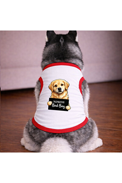 petite pati White Wanted Golden Dog Tshirt Dog Apparel (100% Cotton Combed Co...