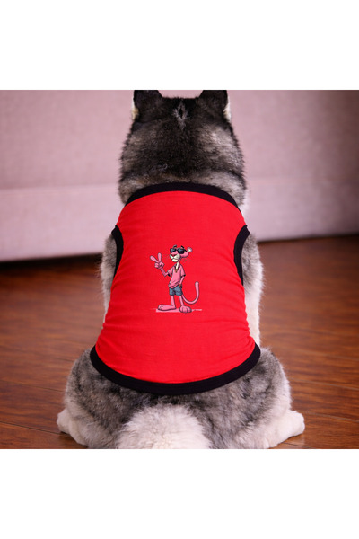 petite pati Red Pink Dog Tshirt Dog Outfit (100% Cotton Combed Cotton) Small ...