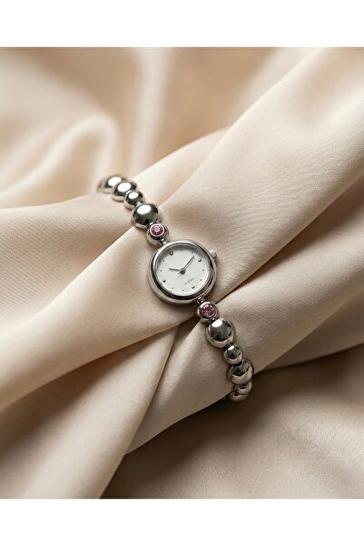 KLISHE Butik Women's Steel Watch Silver Color with Stone Detail |   Luxury El...