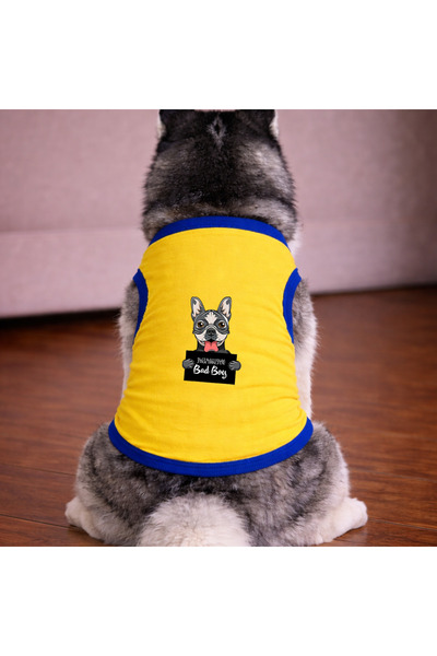 petite pati تي شيرت ساري وانتد غراي للكلاب (100% قطن ممشط قطن%) للسلالات الصغ...