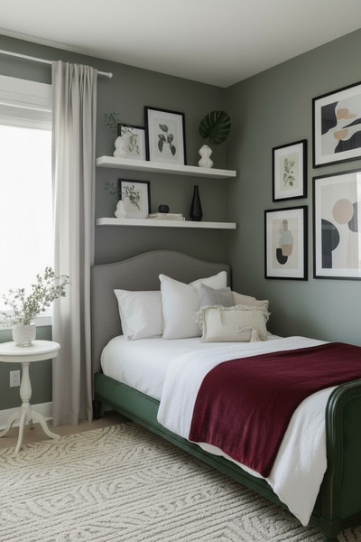 FARCY Velvet Fabric Single Bed Runner