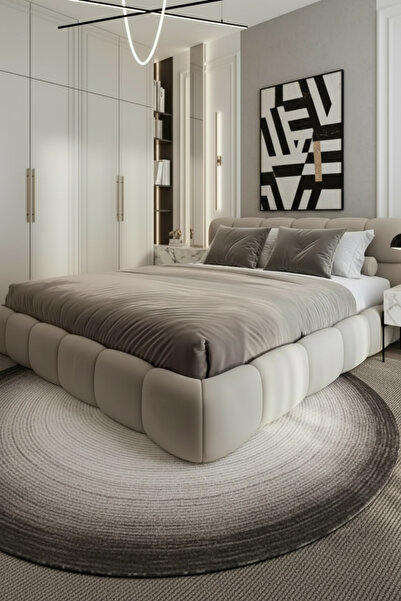 FARCY 3-Piece Velvet Fabric Decorative Bedspread & Zippered Inner Filled Rect...