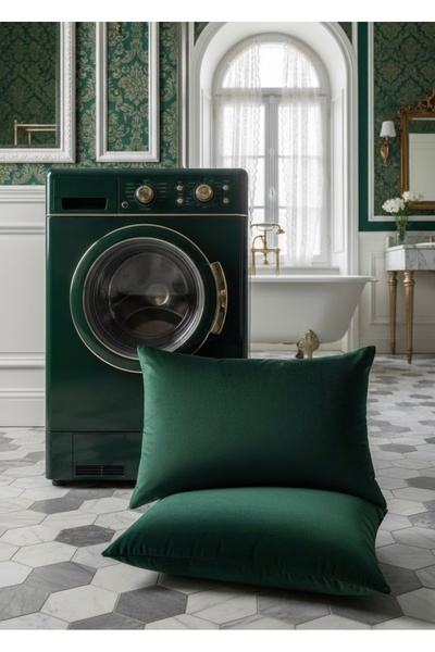 FARCY 2 Pieces Premium Series Velvet Fabric Cloud Pillow (50 X 70 cm)