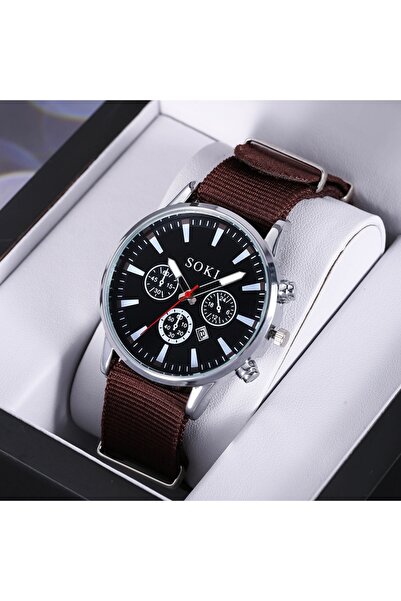 GENERAL Suki men's watch with a modern design and a colorful fabric strap