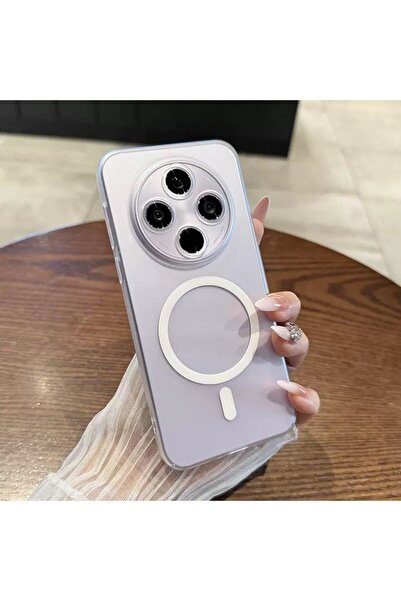 halkhouse Redmi 14C & Poco C75 Uyumlu Kılıf Magsafe Özellikli Şeffaf Lüks Kapak