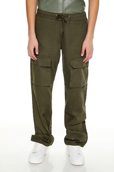 Forever 21 Mid-Rise Kargo Pantolon