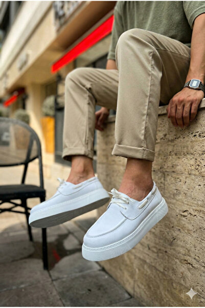 GÜR MODA AYAKKABI Orthopedic Sewn Lightweight Lace-Up Comfortable Leather Gü ...