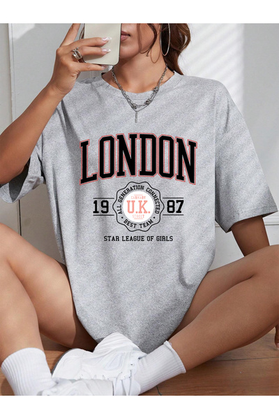 NOISSEY مجموعة تي شيرتات نسائية بطباعة Urban Pop Graphic، كود 5149