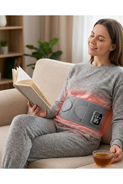 Lisinya Kablosuz Isı Terapili Bel Kemeri 3 Masaj Modlu USB Şarjlı Tasarım -