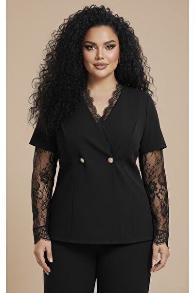 Butik Nilyam Γυναικείο Σετ Βραδινό Φόρεμα με Διπλό Στήθος, Κουμπιά στο Γιακά,...