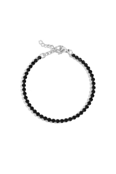 REIGOLD Unisex Tennis Bracelet, 316L Stainless Steel, Zirconia, Adjustable 16...